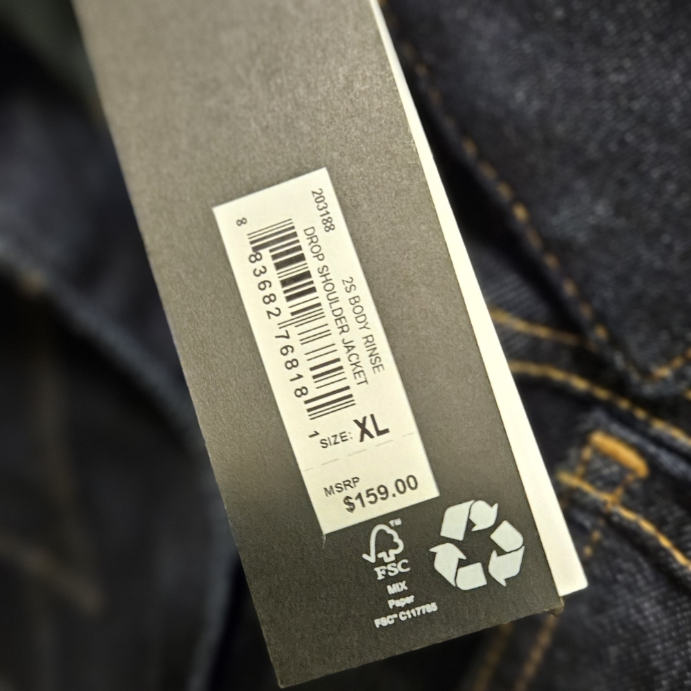 True Religion Baggy Crop Jean Jacket XL - Picture 5 of 9